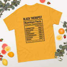 Load image into Gallery viewer, Black therapist nutrition fact