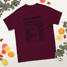 Load image into Gallery viewer, Black therapist nutrition fact