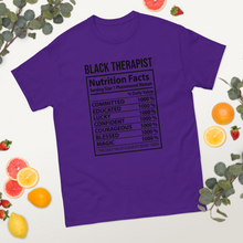 Load image into Gallery viewer, Black therapist nutrition fact