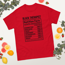 Load image into Gallery viewer, Black therapist nutrition fact