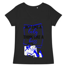 Load image into Gallery viewer, Zeta Phi Beta Women’s fitted v-neck t-shirt