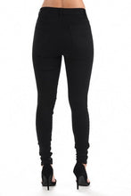 Load image into Gallery viewer, BLACK DISTRESSED JEANS
