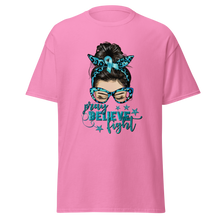 Load image into Gallery viewer, TEAL PRAY BELIEVE FIGHT
