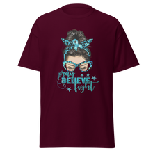 Load image into Gallery viewer, TEAL PRAY BELIEVE FIGHT
