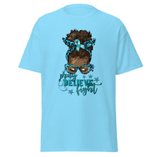 Load image into Gallery viewer, TEAL PRAY BELEVE FIGHT B
