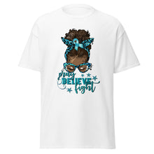 Load image into Gallery viewer, TEAL PRAY BELEVE FIGHT B
